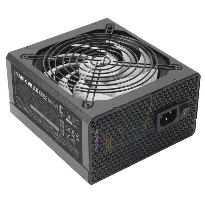 tacens Alimentation Tacens RADIX VII AG 600S ATX 600 W 10 ans de garantie 80plus Silver 87 Black