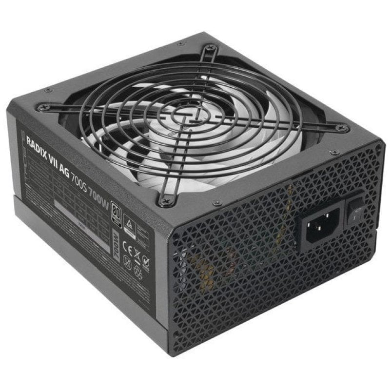 tacens Tacens RADIX VII AG 700S Alimentation ATX 700W 10 ans de garantie 80plus Silver 87 Black