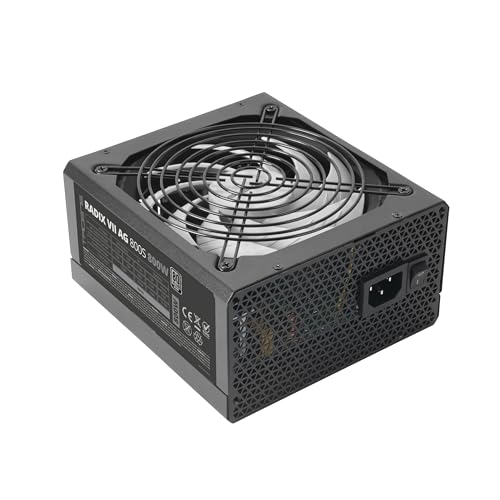 tacens RADIX VII AG 800S Alimentation ATX 800W 10 ans de garantie 80plus Silver 87 Black