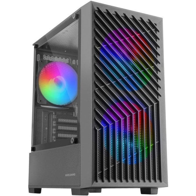 mars-gaming Mars Gaming MC-Vortex Micro ATX Boitier Gaming Verre Trempé 3x Ventilateurs FRGB 12cm Black
