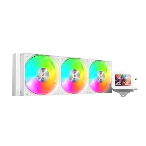 mars-gaming Mars Gaming ML-VISION360 Refroidissement Liquide AiO TDP 600W 3 Ventilateurs ARGB Écran LCD White