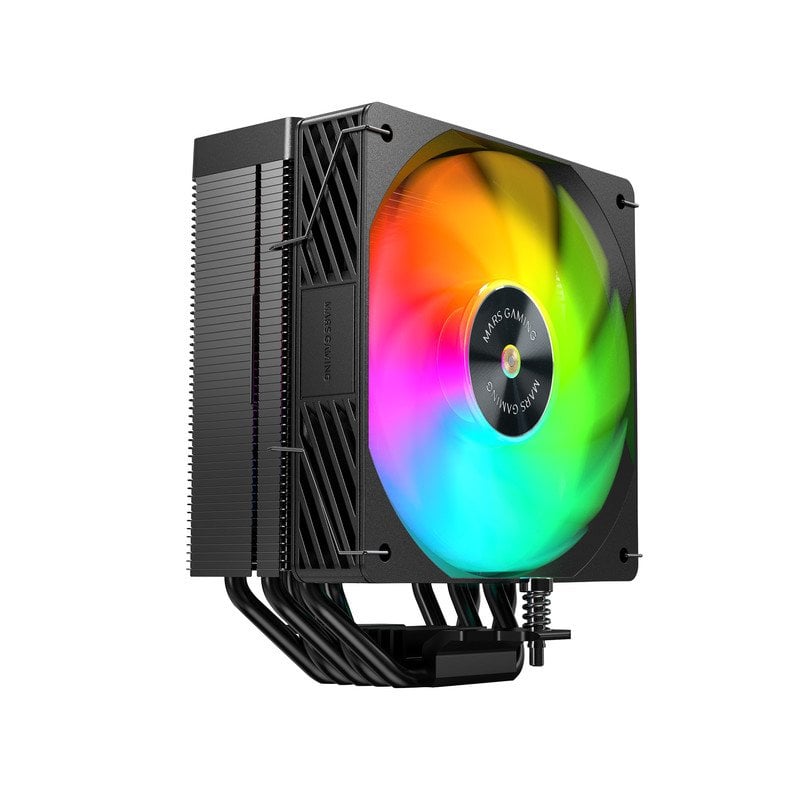 mars-gaming Refroidisseur CPU Mars Gaming Mcpu-x5argb 280 W TDP 5 caloducs HCT PWM Ventilateur Oui Argb 120 mm Black