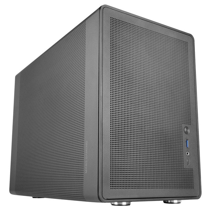 mars-gaming Mini-tour Mars Gaming Mc-xpro MicroATX avec ventilateur 120 mm, alimentation compatible ATX et SFX, USB-C, Black