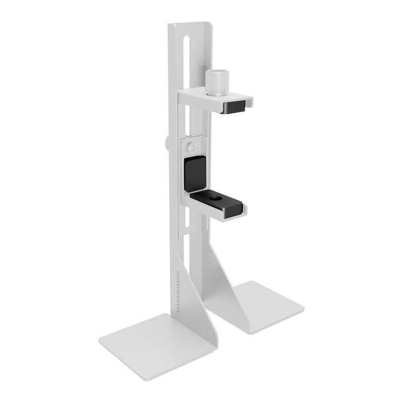 mars-gaming MCA-GCBPRO Mars Gaming Support de Carte Graphique Acier White 75mm Ajustable
