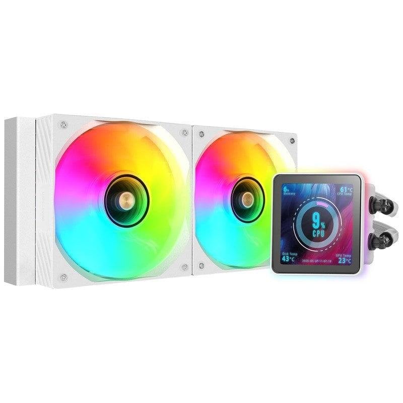 mars-gaming Refroidissement liquide Mars Gaming ML-VISIONPRO240 240 mm écran IPS 2 ventilateurs ARGB silencieux