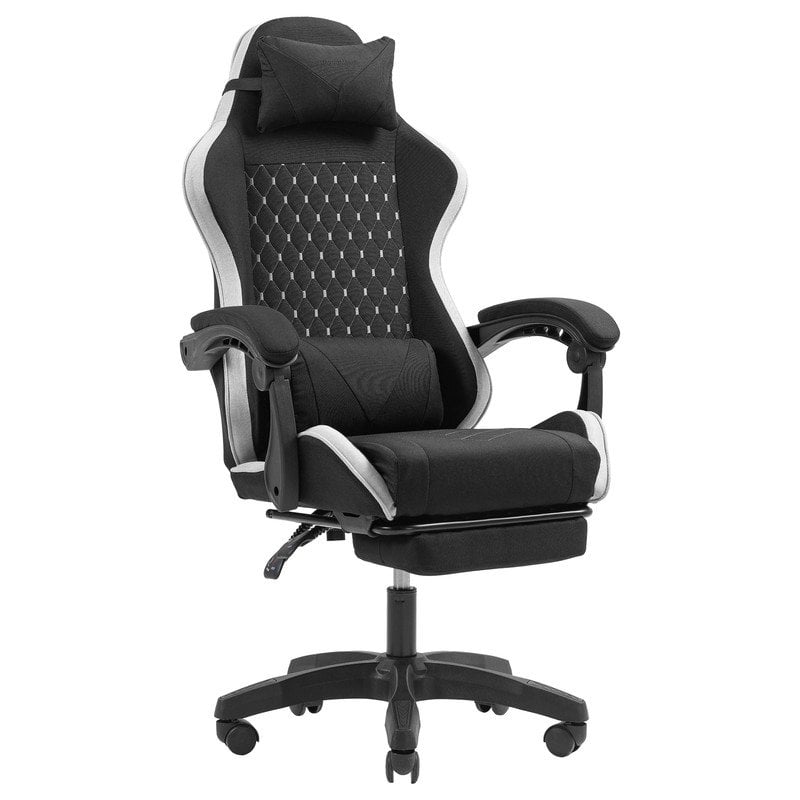 mars-gaming Fauteuil de jeu Mars Gaming MGC-X en tissu, inclinable, finition textile, 120 kg, Grey