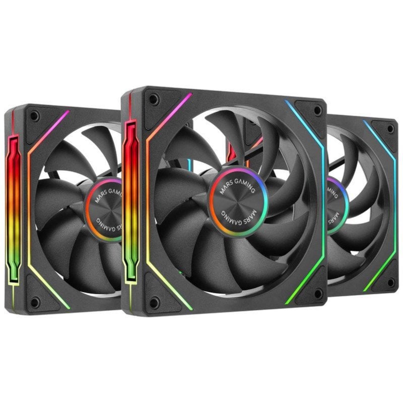 mars-gaming Ventilateur supplémentaire MF-LINKFINITYKIT2 ARGB 120mm 1800RPM avec technologie LINKFINITY