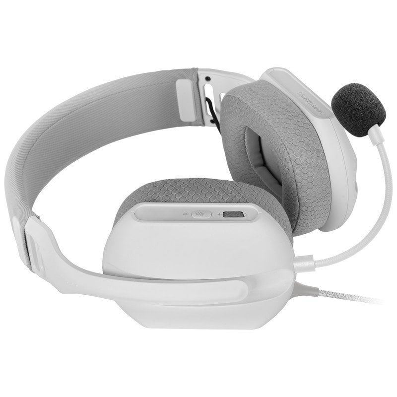 mars-gaming Casque Mars Gaming MH-Pro RGB Flow avec son surround, coussins d'air 3D, microphone, White