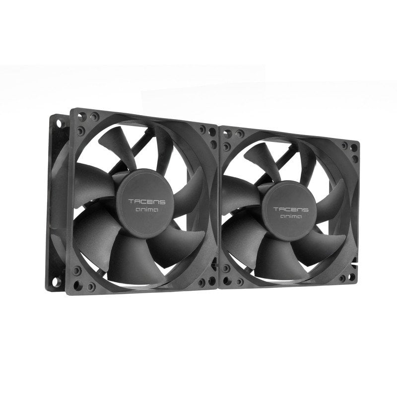 mars-gaming Tacens Anima Af8x2 Kit 2x Ventilateurs Ultra Silencieux 80mm Fluxus Black