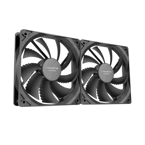 mars-gaming Tacens Anima Af12x2 Kit 2x Ventilateurs Ultra Silencieux 120mm Fluxus Black