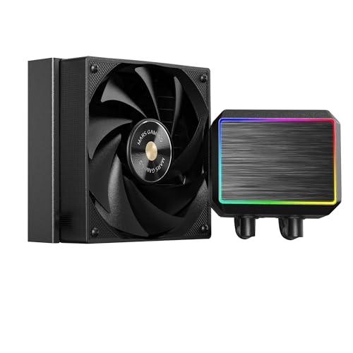 mars-gaming Refroidissement liquide tout-en-un Mars Gaming ML-PROII120, pompe TDP 300 W, 4e génération, 1 ventilateur Black