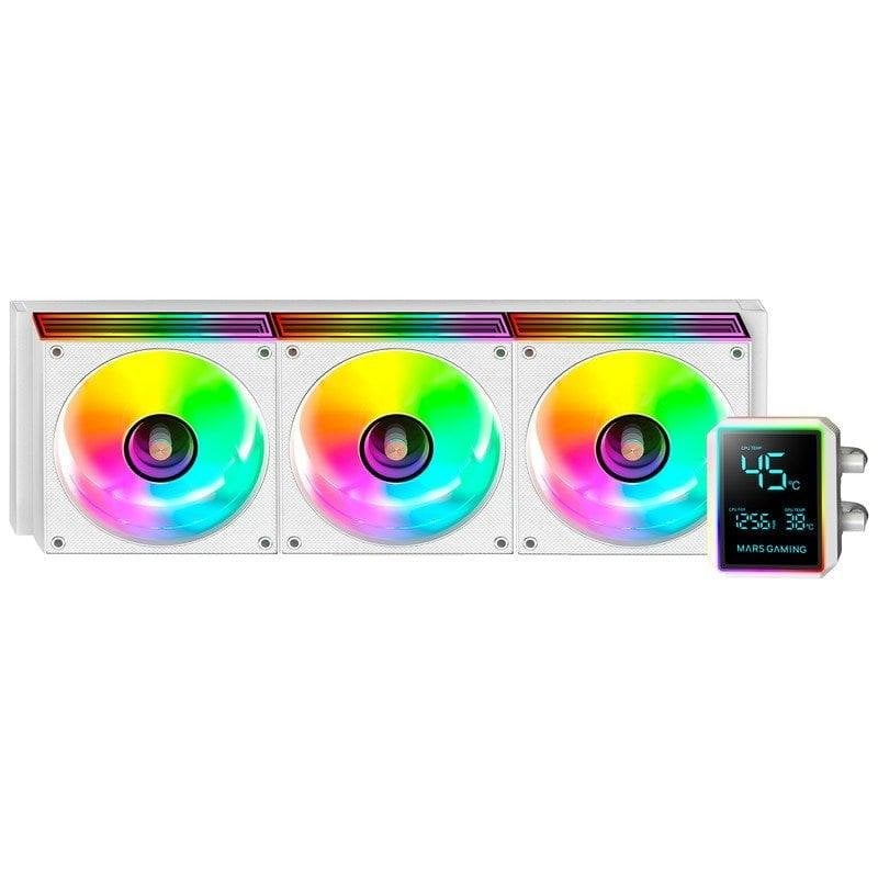 mars-gaming Refrigeración Líquida Mars Gaming ML-LCDPRO360 360mm 3 Ventiladores ARGB Blanco
