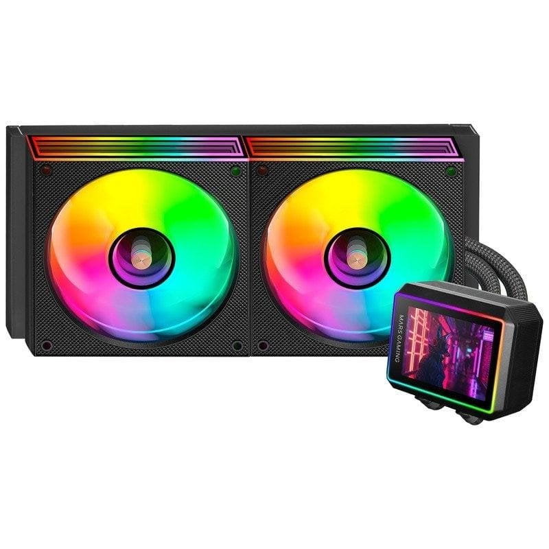 mars-gaming Refrigeración Líquida Mars Gaming ML-VISIONII240 240mm 2 Ventiladores ARGB IPS