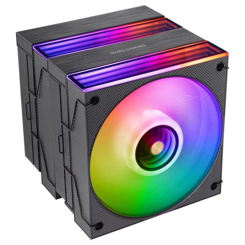 mars-gaming Refroidissement Air Mars Gaming Socket LGA1851 AM5 Dual Tower MCPU-X26 ARGB