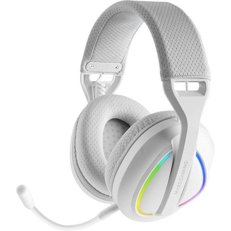 mars-gaming Casque Mars Gaming MHW-QUASAR sans fil Tri-mode Bluetooth Gaming White