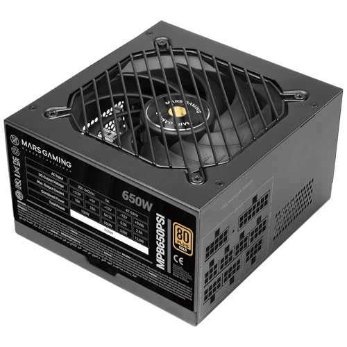 mars-gaming Fuente de Alimentación Mars Gaming MPB650PSI 650W Certificación 80 PLUS Gold modular