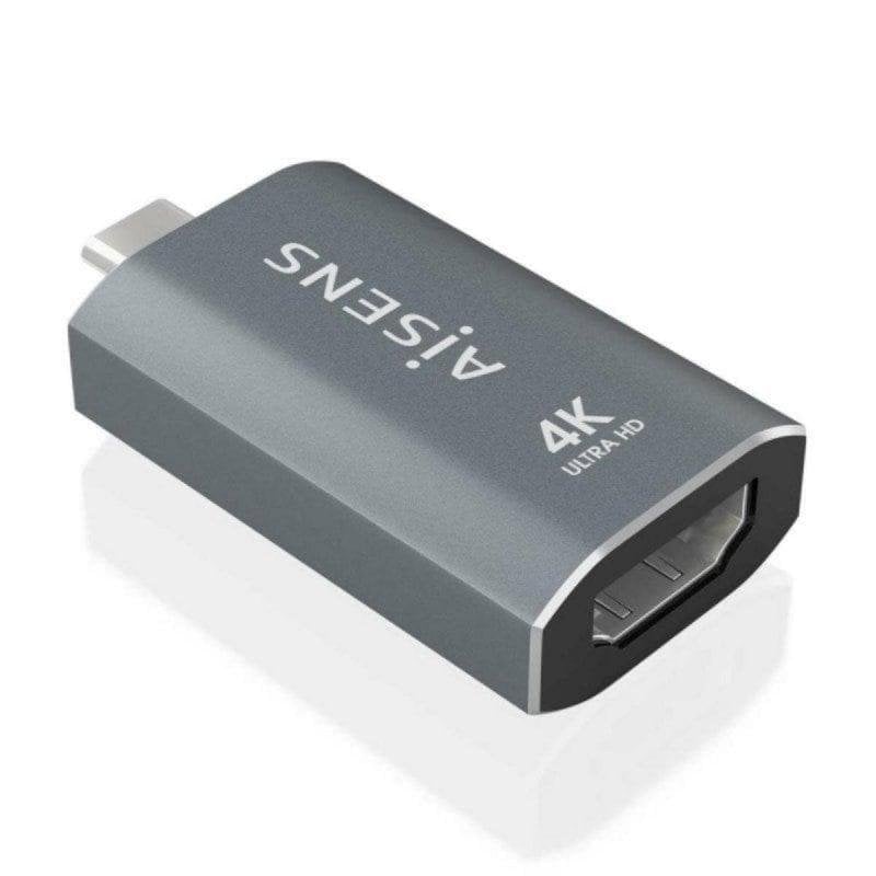aisens Adaptateur Aisens A109-0862 USB-C Mâle vers HDMI Femelle 4K à 60Hz Aluminium Grey