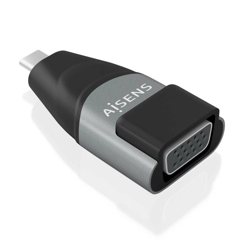 aisens Adaptateur AISENS USB-C à VGA Aluminium Grey - Plug and Play, Compatible avec Macbook Pro