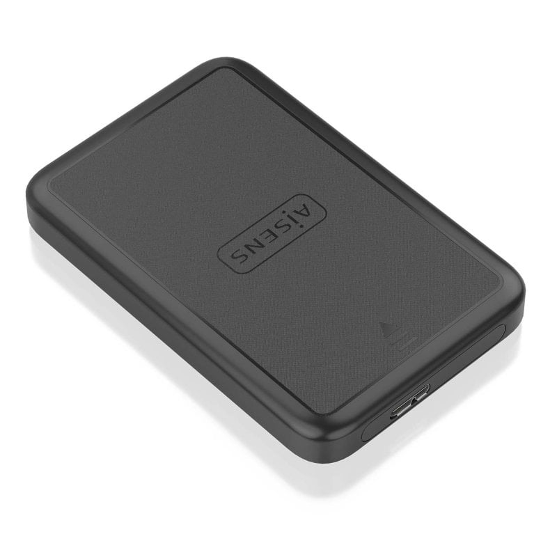 aisens Boîtier externe 2,5″ SATA AISENS ASE-2519B en aluminium Black USB 3.0 sans outil LED