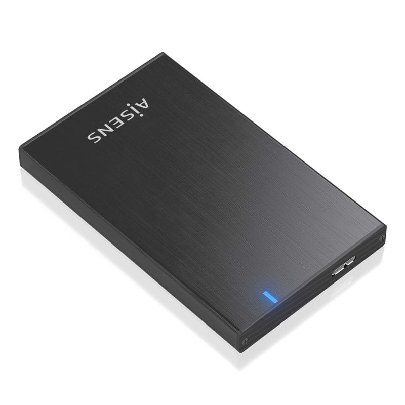 aisens Boîtier externe 2,5″ SATA AISENS ASE-2527B Aluminium Black USB 3.0 LED pour HDD SSD