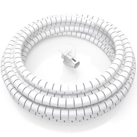aisens Organiseur de câbles en spirale AISENS A151-0918, White, 2 m, plastique haute résistance
