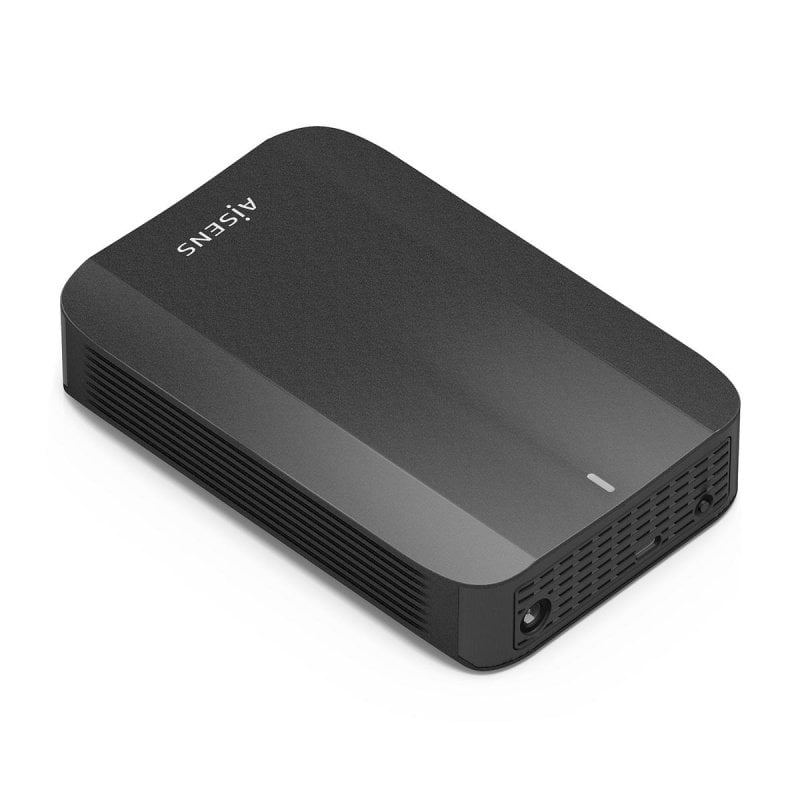 aisens Boîtier Externe 3,5'' AISENS USB-C USB3.1 GEN1 Aluminium Black avec Indicateur LED