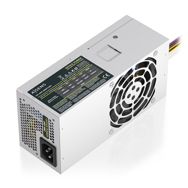 aisens Fonte d alimentation Aisens ASPC-500TFX-SEO 500W ATX 2.0 TFX silencieuse protections complètes