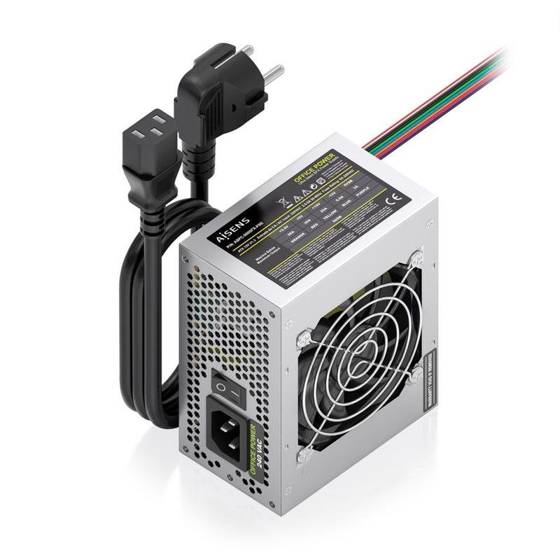 aisens Fuente de Alimentación AISENS ASPC-500SFX-PSE 500W CE RoHS avec bouton marche