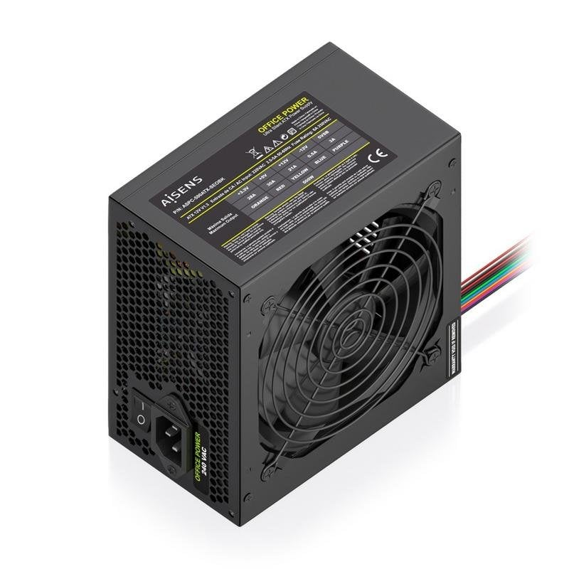 aisens Fuente de Alimentación AISENS ASPC-500ATX-SEOBK 500W CE RoHS bouton marche