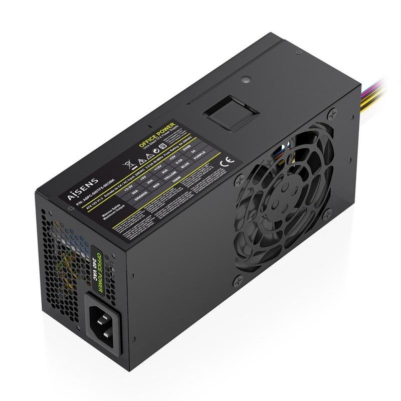 aisens Fuente de Alimentación AISENS ASPC-500TFX-SEOBK 500W CE RoHS silenciosa