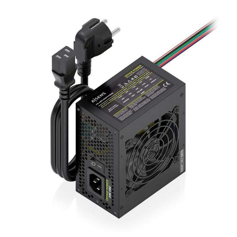 aisens Fuente de Alimentación AISENS ASPC-500SFX-PSEBK 500W CE RoHS ventilateur silencieux