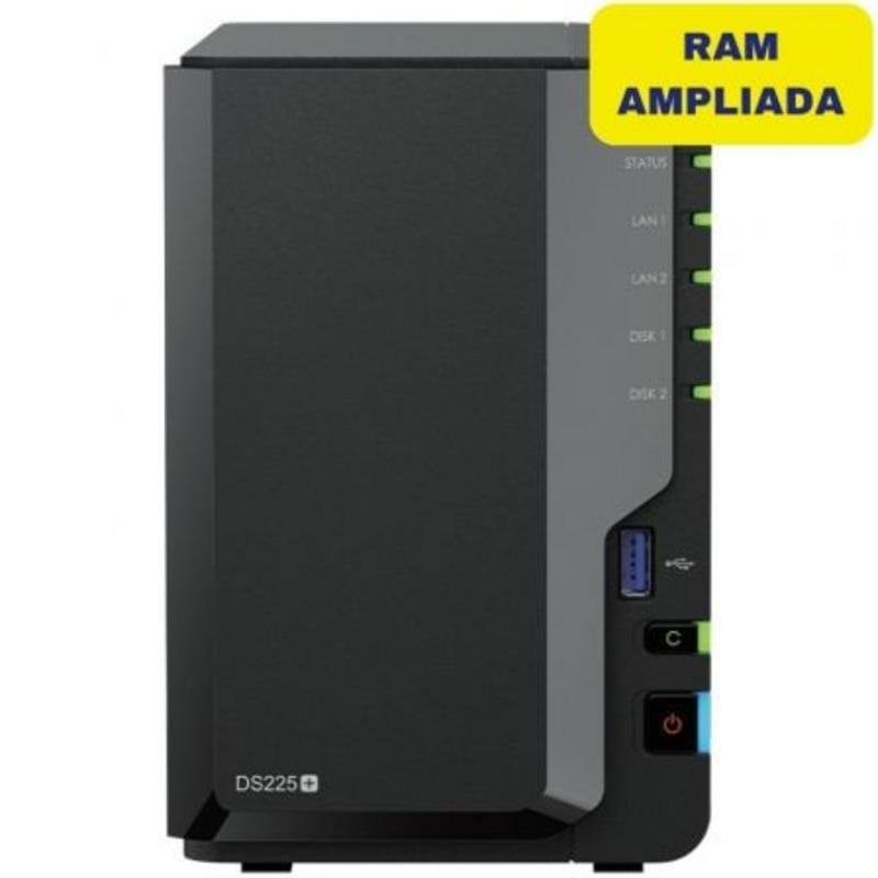 Synology Disque dur interne Synology 2 baies SATA 6GB DDR4 DS225 2.5GbE compact et performant
