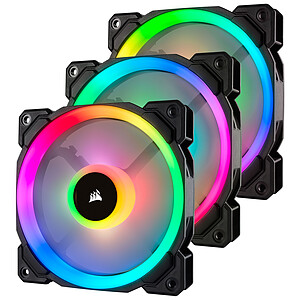 Corsair LL120 RGB - 120 mm (Pack de 3) Controleur et Hub RGB ( 5 de rA©duction avec le code promo VAULT )