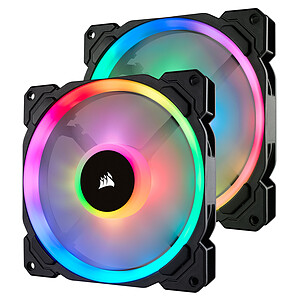 Corsair LL140 RGB - 140 mm (Pack de 2) Lighting Node Pro