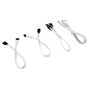 Corsair - Kit d extension gaine pour panneau avant (30 cm) - White