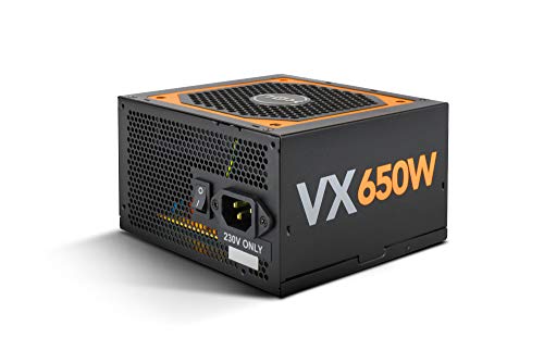 NOX Urano VX 650W Bronze Edition 650W ATX Negro, Naranja unidad de - Fuente de alimentación (650 W, 200 - 240, 47 - 63, Activo, 120 W, 600 W)