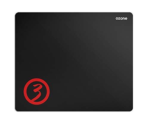 Tapis de Jeu, Surface Ergonomique en Tissu Doux, Base en Caoutchouc, Antidérapant, Noir