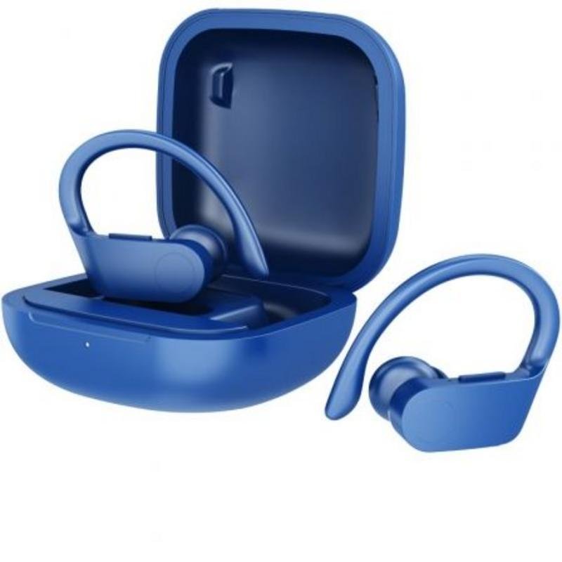 Daewoo Écouteurs Daewoo DW2024 sans fil Bluetooth sport avec étui de charge bleus