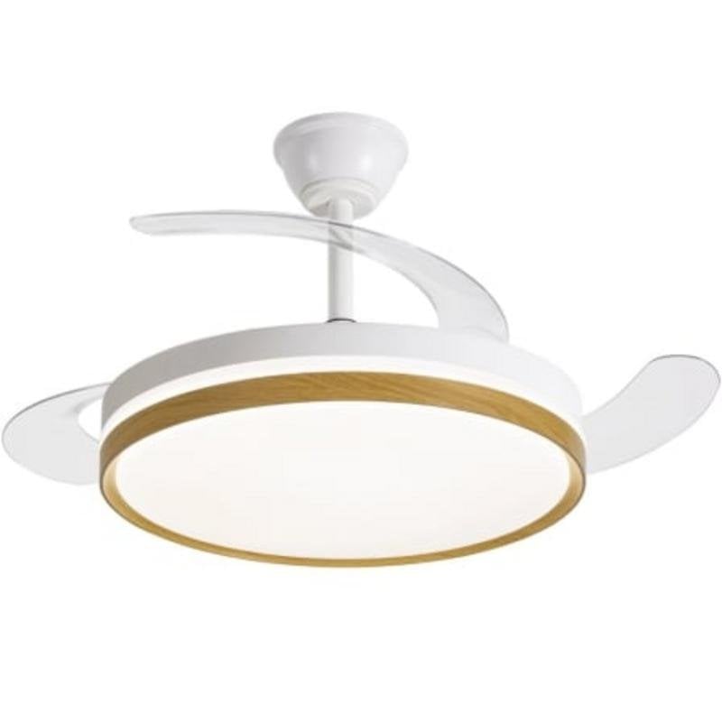 Daewoo Ventilateur de Plafond avec Lumière Daewoo DW5010 30W 106cm 6 Vitesses Pales Rétractables Silencieux Télécommande et App