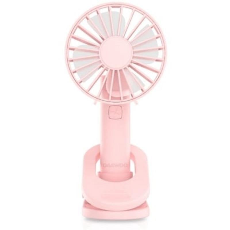 Daewoo Mini Ventilateur Portable Daewoo DW9017 5W 3 Vitesses Silencieux Batterie 1200mAh USB-C Tête Pivotante