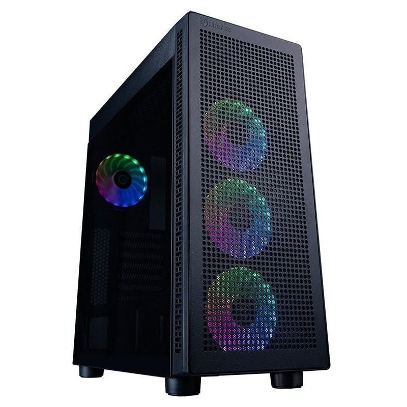 hiditec Hiditec H1 Air ARGB Midi Tower Verre Trempé USB 2.0 Black