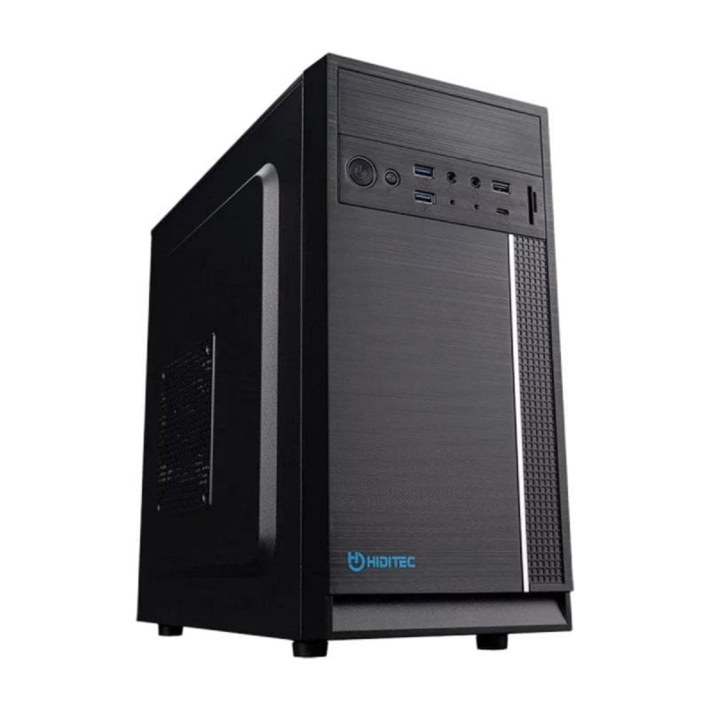 hiditec Boîtier Mini Tour Hiditec Q5 PRO Black, Compatible Micro ATX et Mini ITX, USB 3.1 Type-C