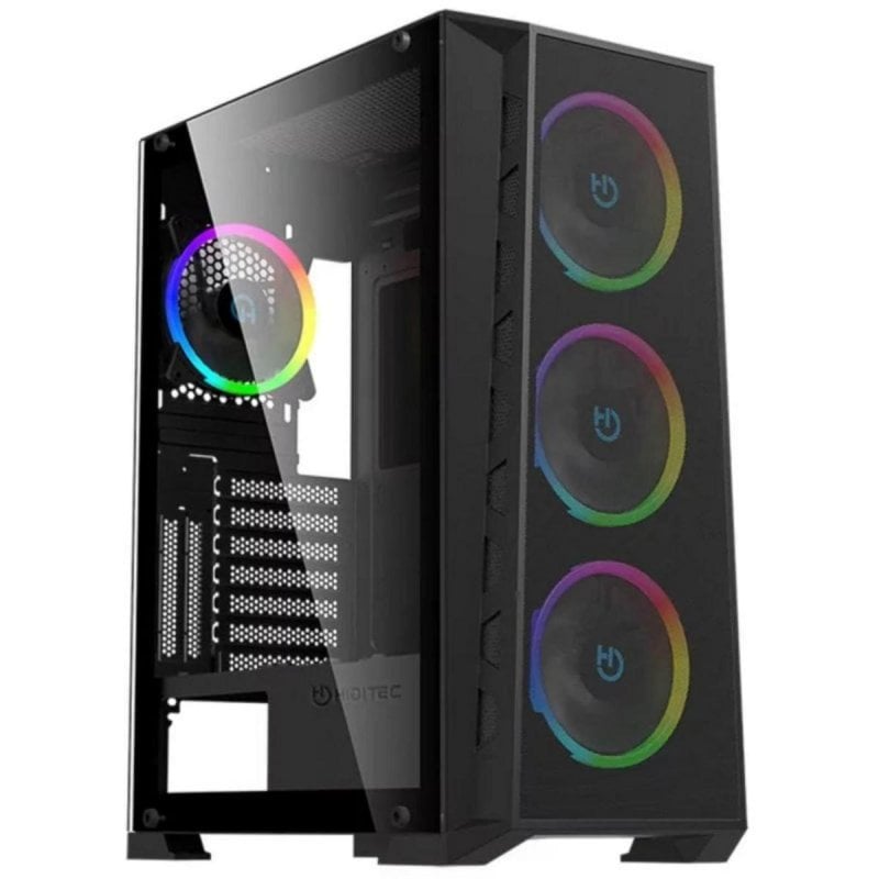 hiditec Châssis Hiditec MH12 Black E-ATX Refroidissement Liquide USB Type-C