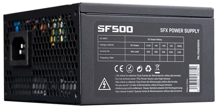 hiditec Alimentation Hiditec SF500 SFX 500 W CircuitShield avec ventilateur 8 cm Black