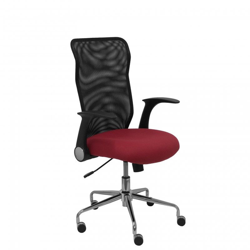 piqueras-y-crespo Piqueras y Crespo Chaise Minaya Siège arrière en maille Black Bali Grenat