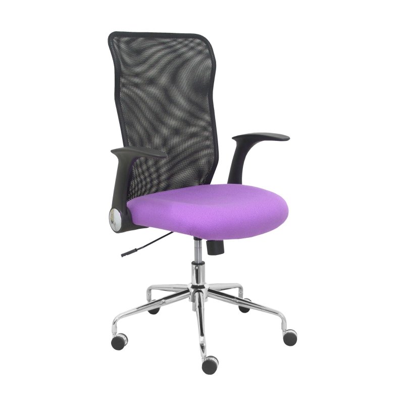 piqueras-y-crespo Piqueras y Crespo Minaya Chaise Dossier Maille Black Assise Bali Lilas