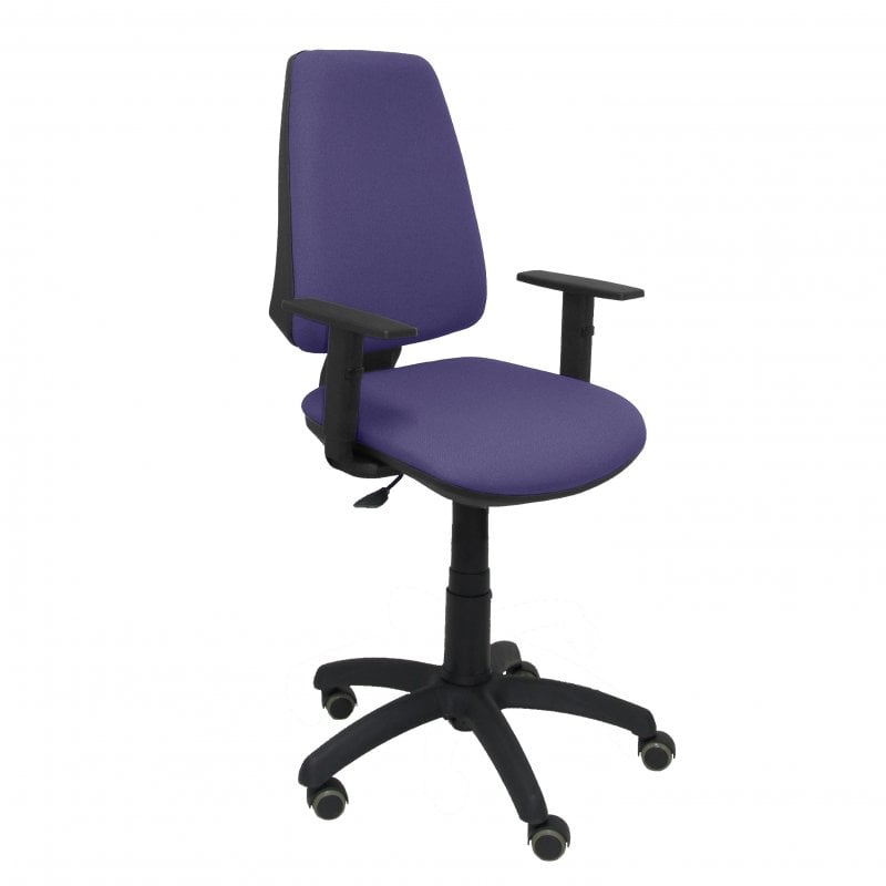 piqueras-y-crespo Piqueras y Crespo Elche CP Bali Chaise Blue Clair Bras Réglables Roues Parquet
