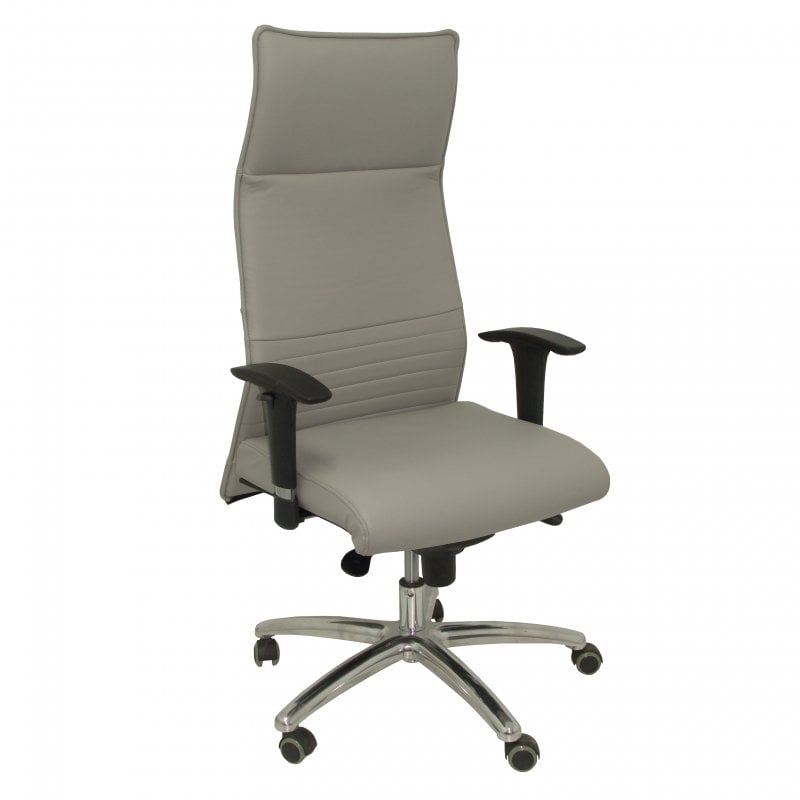 piqueras-y-crespo Piqueras y Crespo Albacete XL Fauteuil en Cuir avec Mousse à Mémoire de Forme Grey Foncé