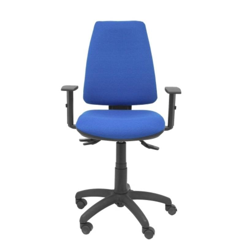 piqueras-y-crespo Chaise de bureau ergonomique Piqueras y Crespo Elche S avec accoudoirs réglables, mécanisme synchrone, dossier et assise bleus, garantie 3 ans