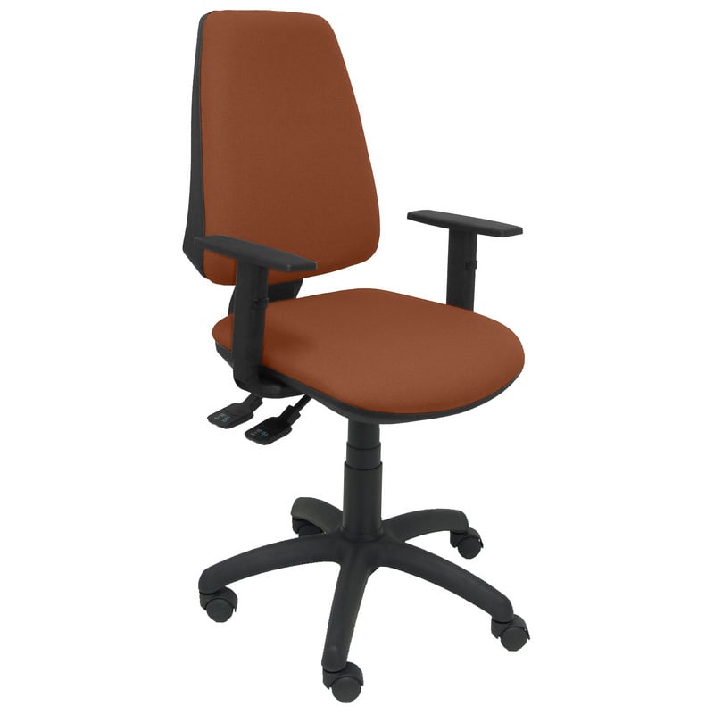 piqueras-y-crespo Piqueras y Crespo Elche S Bali Chaise de bureau Accoudoirs réglables Roues en nylon marron